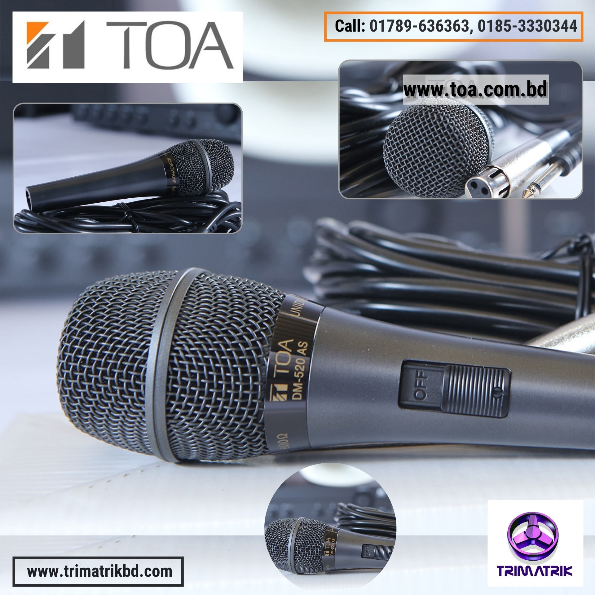 TOA DM-520 Dynamic Microphone
